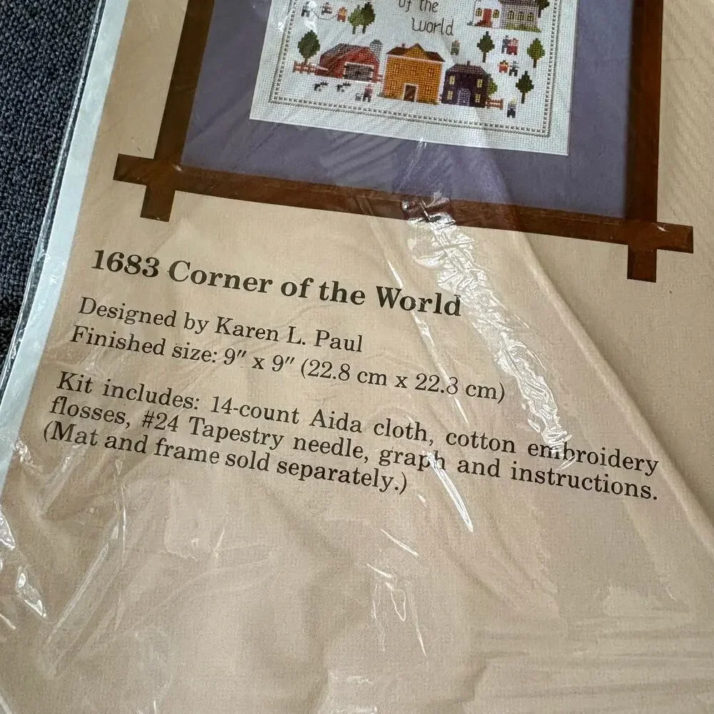 Corner of the World Vintage Counted Cross Stitch Kit The Creative Circle - 1987